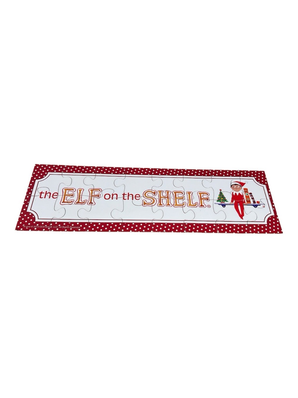 EUC - Elf of the Shelf Wooden Puzzle Set & Storage Box